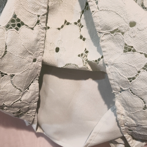 BANANA REPUBLIC EUC mint green sleeveless dress, eyelet flowers, lined, … - Picture 3 of 6